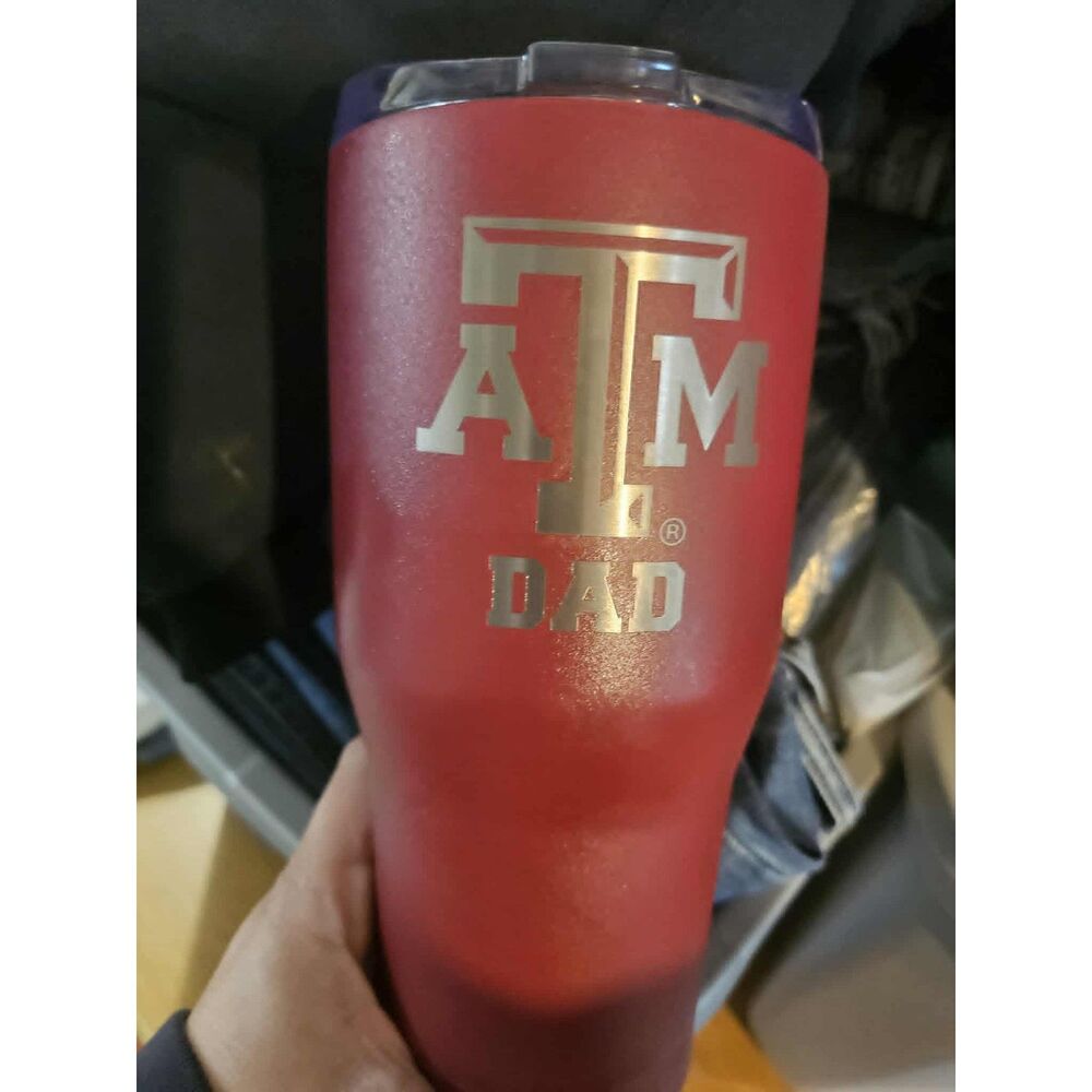 New Texas A&M Aggies “ATM Dad” Stainless Steel Tumbler Fathers Day Gift